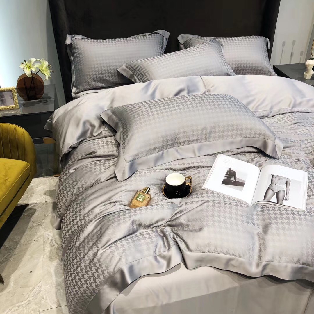 [LỤA TENCEL 100S 5D TC/5D005] - Bộ Chăn Ga Hạ Vy 04 món , Đẳng cấp