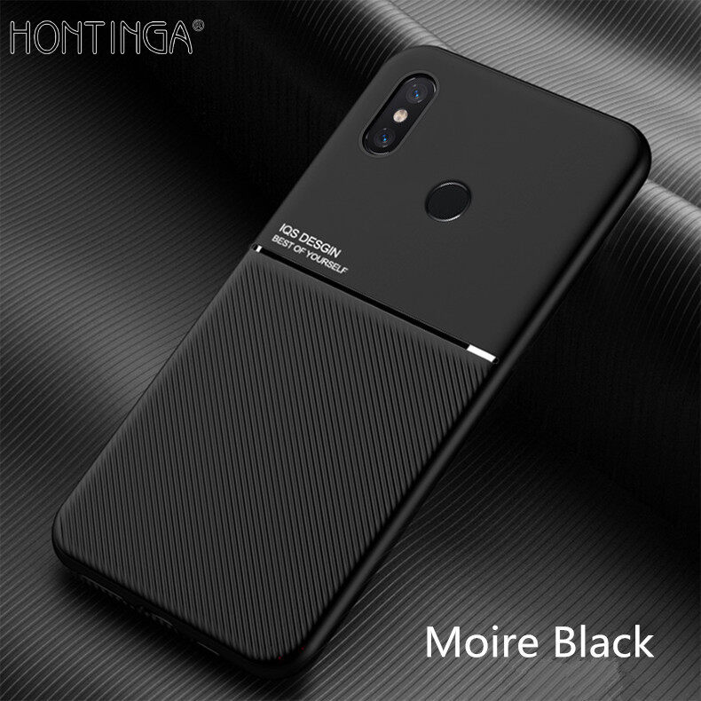 Hontinga For Xiaomi Redmi Note 5 Note 5 Pro Case Slim Leather Texture Casing Fahion Slim Matte Protective Phone Case Cove Shockproof Cases Coque Handphone Case