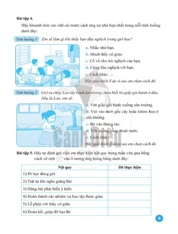 Vở Bài Tập Đạo Đức lớp 1 - Cánh Diều