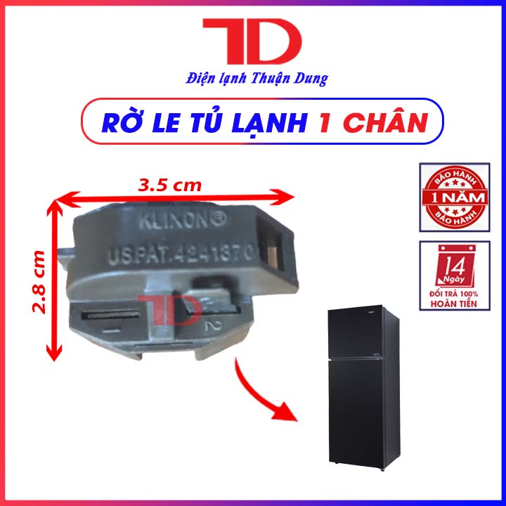 Rờ le khởi động block tủ lạnh 1 chân ctp