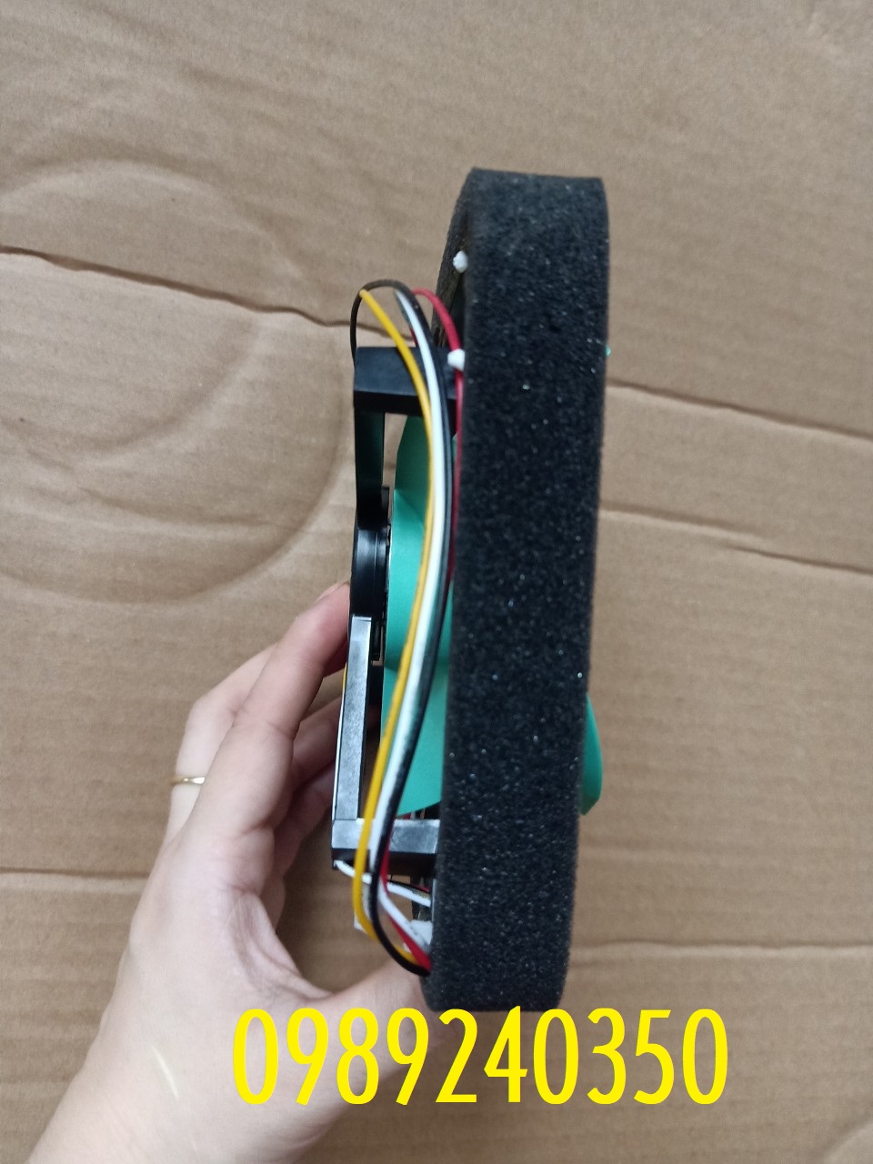 Quạt tủ lạnh DC 14V - 4 dây (hình vuông 12x12cm)
