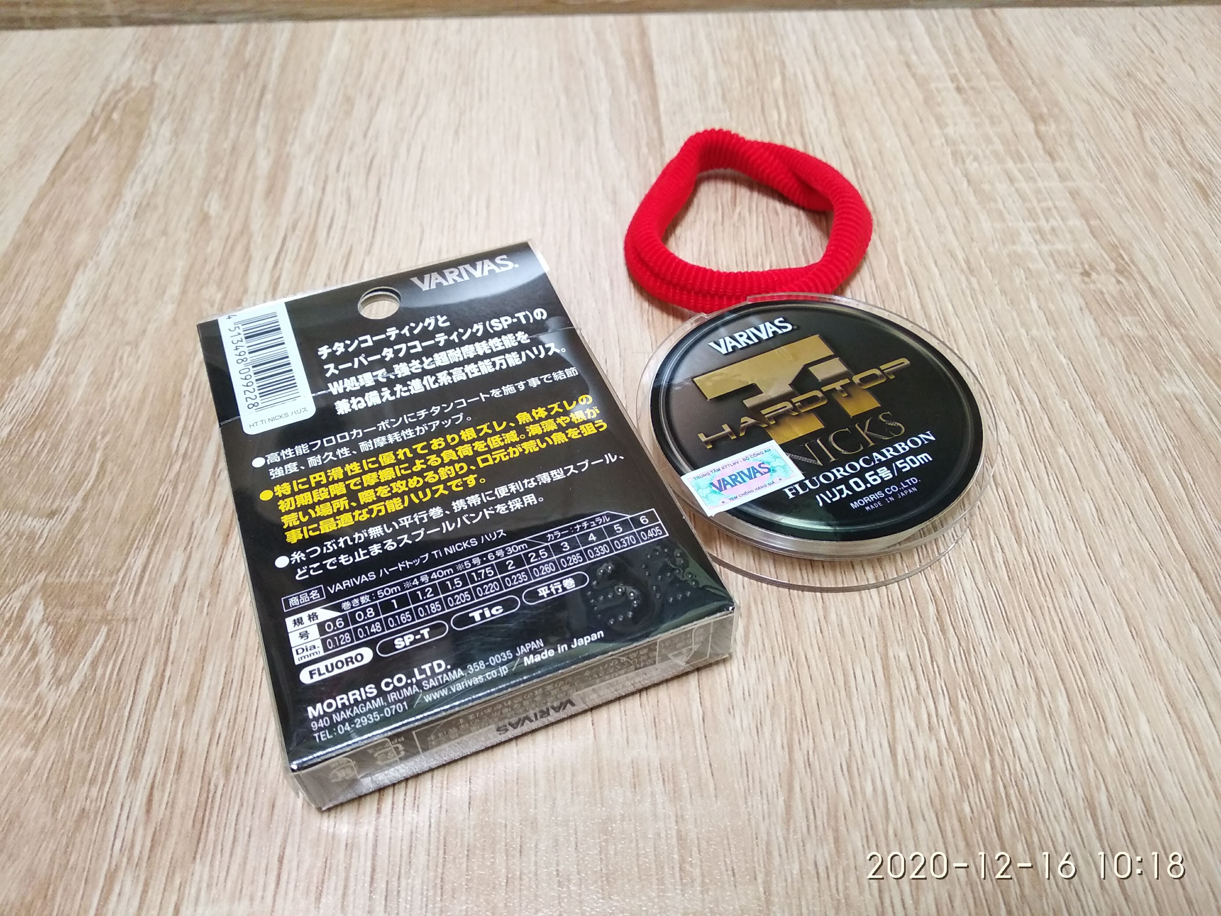 Dây Câu Cá FluoroCarbon Varivas Hard Top Ti Nicks - Làm Thẻo Câu Tay