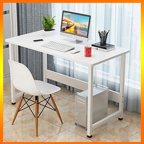 Bàn làm việc chân sắt sơn tĩnh điện mặt gỗ MDF