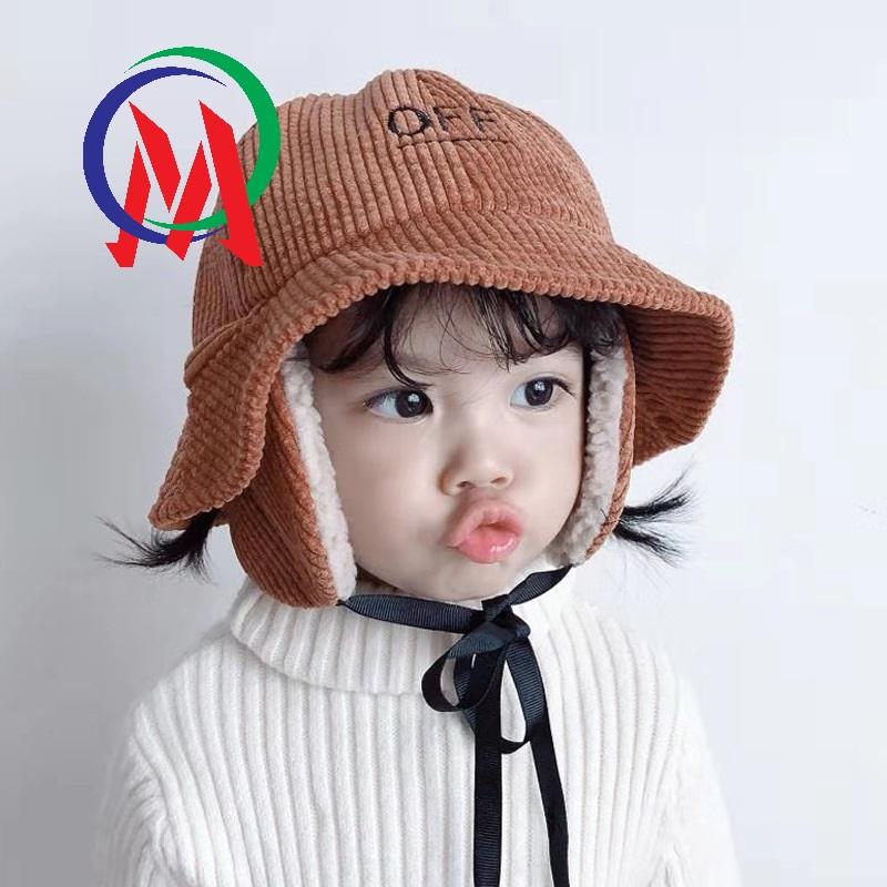 [HCM][Hàng hót giá rẻ] Nón nhung kẻ giữ ấm tai cho bé OFF