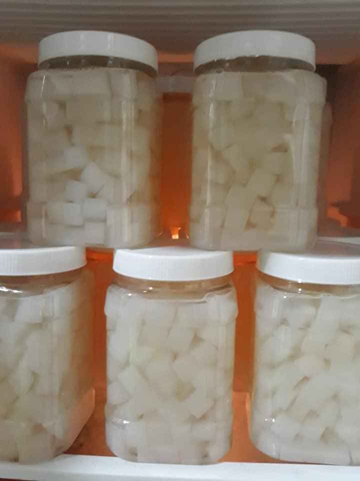 THẠCH DỪA THÔ 1KG - 2 bịch ( tặng kèm hương )