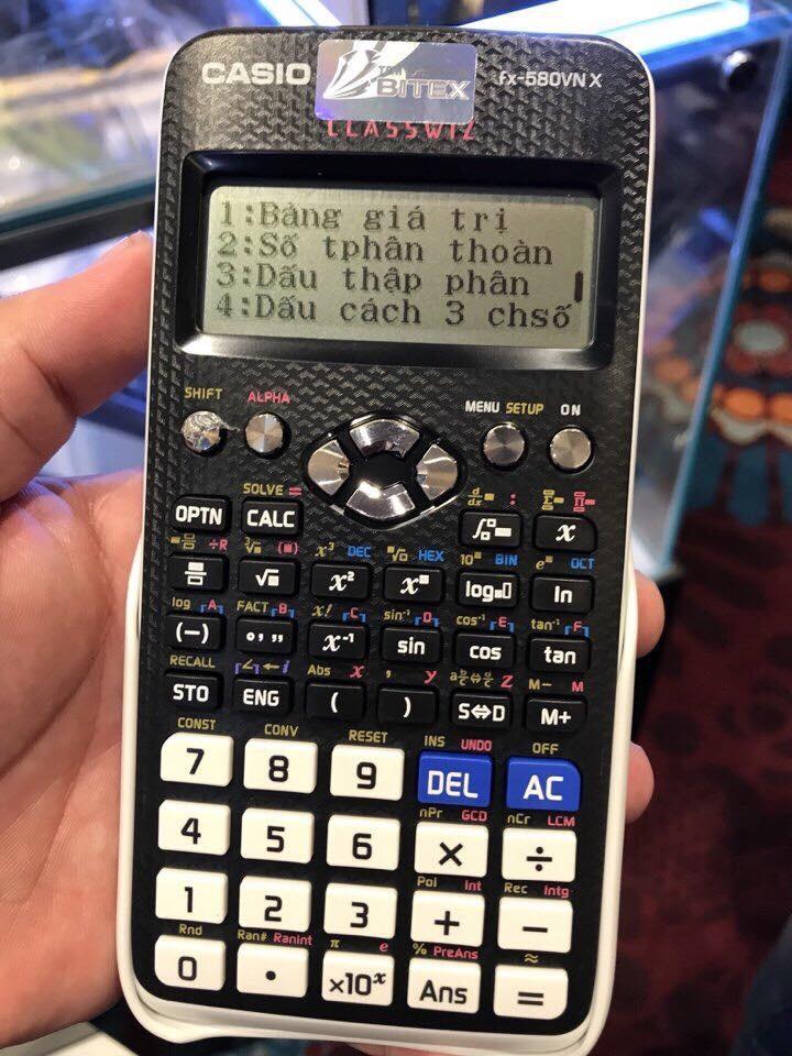 Máy tính Casio FX-580 VNX (trắng) bảo hành 7 năm