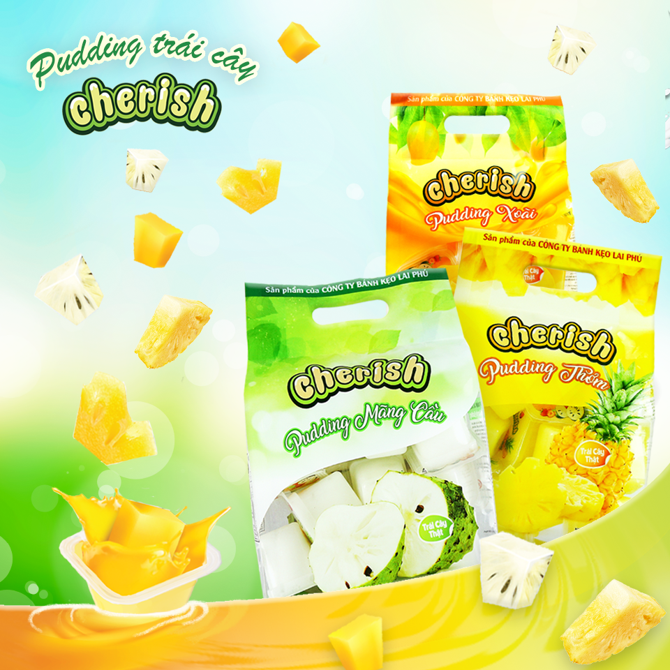 Thạch Pudding Cherish Vị Mãng Cầu 405G