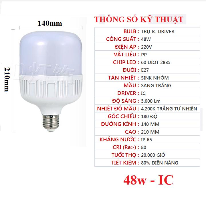 Bóng đèn LED đủ 48w VÀ 60w