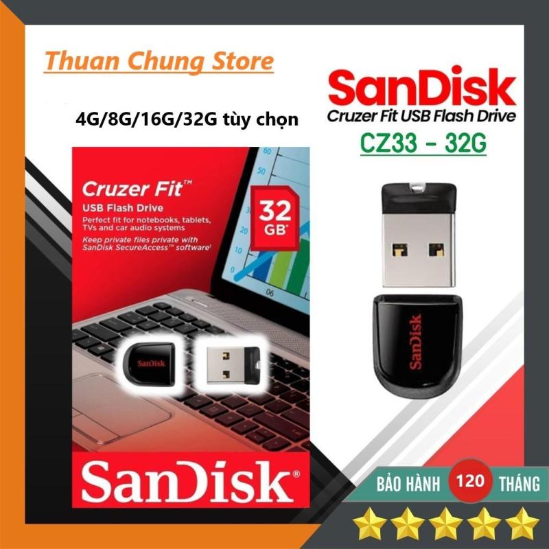 Bảng giá USB Sandisk 2.0 Siêu nhỏ gọn 4GB / 8GB / 16GB / 32GB/64GB Bảo hành 10 năm 1 đổi 1 Phong Vũ