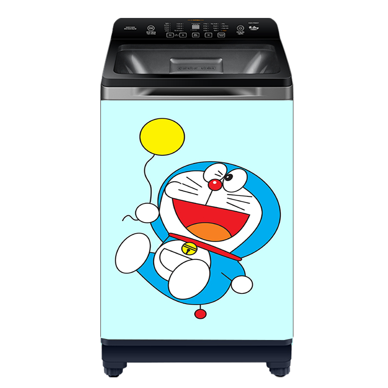 [HCM]Decal dán máy giặt mẫu Doraemon 2022