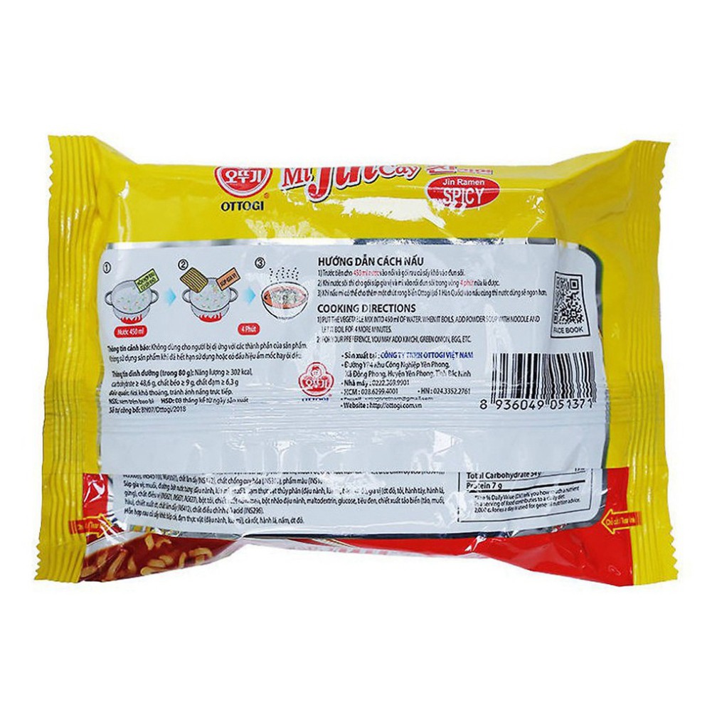 [FREESHIP️] - Mì Jin Cay Ottogi VN Mini gói 80g