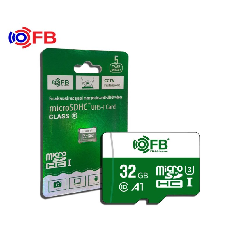 Thẻ nhớ MicroSD FB-LINK 32GB - BOX C10 (Chuyên camera)