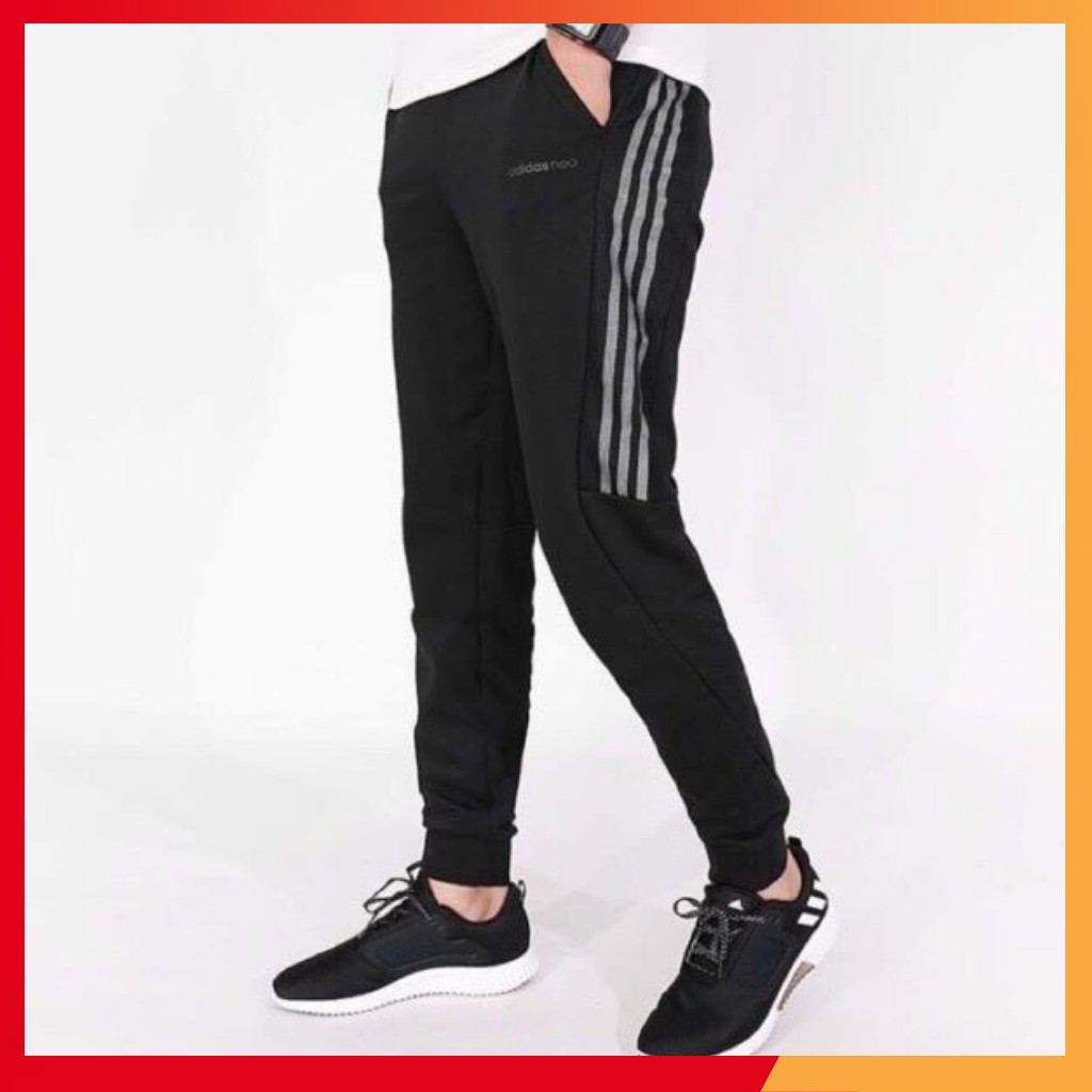 Quần jogger nỉ thể thao cao cấp - 3 lá xuất xịn