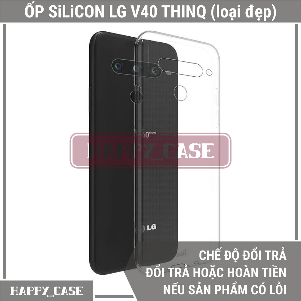 Ốp Lưng Điện Thoại LG V40 ThinQ (Loại Đẹp) Thin Transparent Silicon
