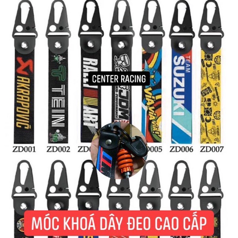 [ Tặng Móc Tròn ] Móc khoá dây đeo cao cấp LOGO T12