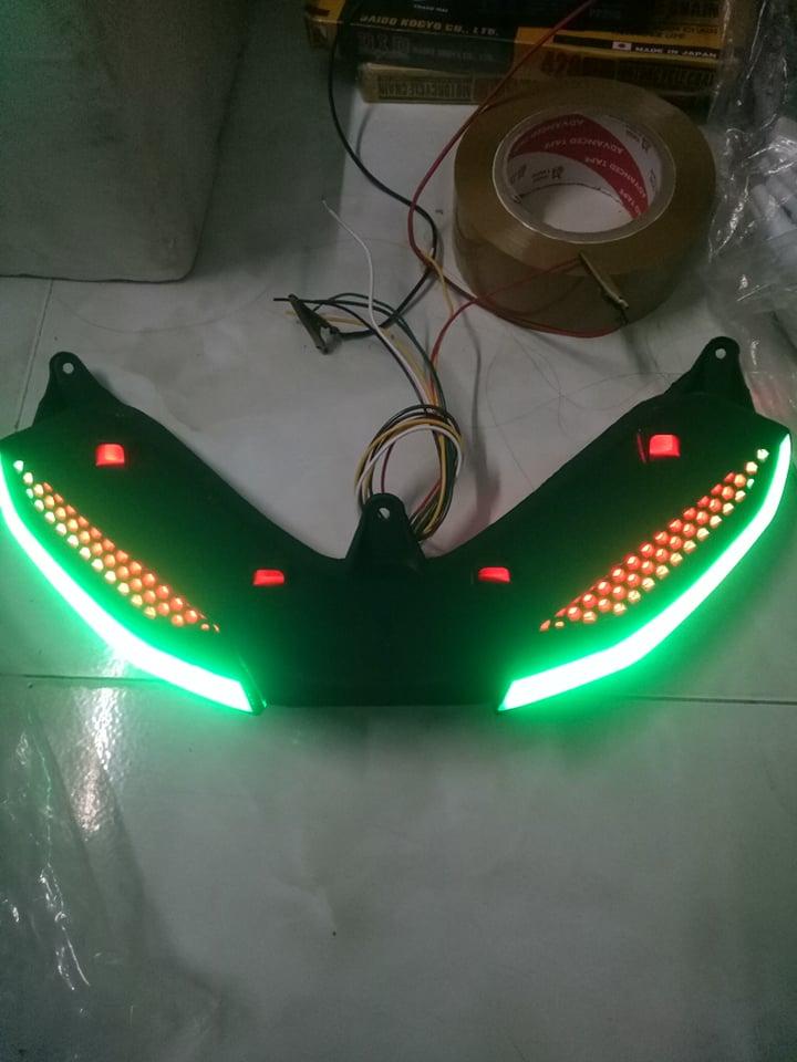 Demi lưới exciter 150 viền led nhảy màu làm hoàn chỉnh rắc cắm như zin