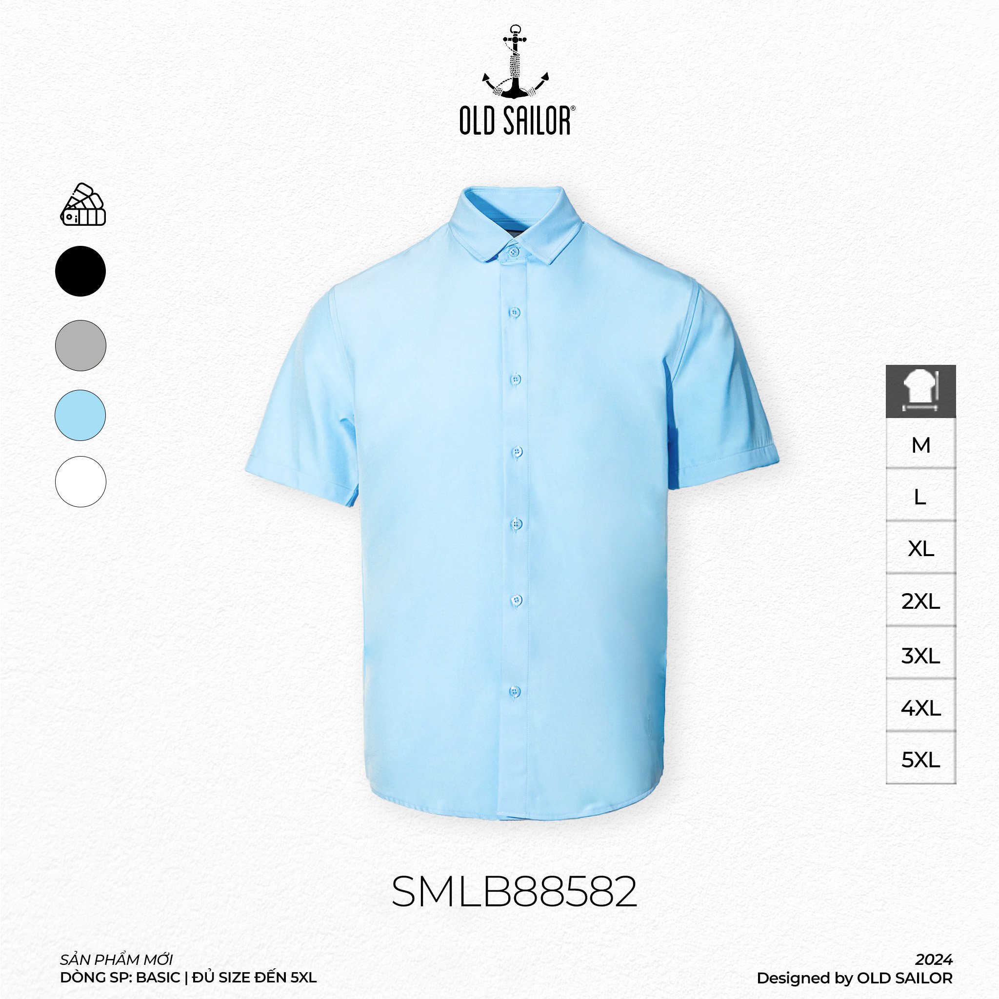 Áo sơ mi mango Old Sailor - 88582 - Big Size Upto 5XL