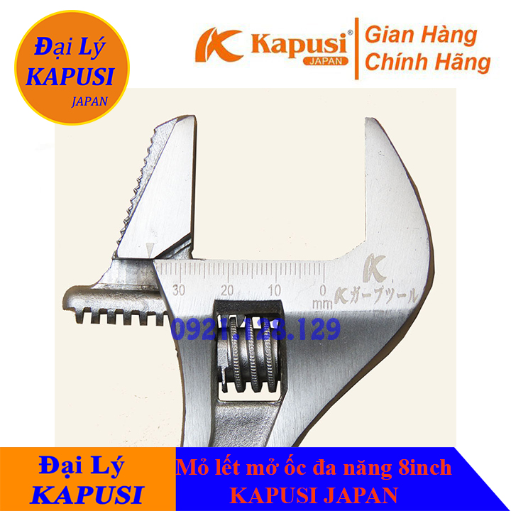 Mỏ lết, Mỏ mở ốc đa năng 8inch KAPUSI JAPAN