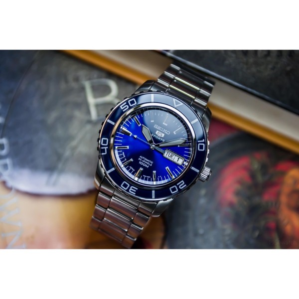 Đồng hồ nam dây sắt  seiko 5 snzh53j1- mặt màu xanh nước biển, cam kết hàng đúng mô tả, chất lượng đảm bảo an toàn đến sức khỏe người sử dụng