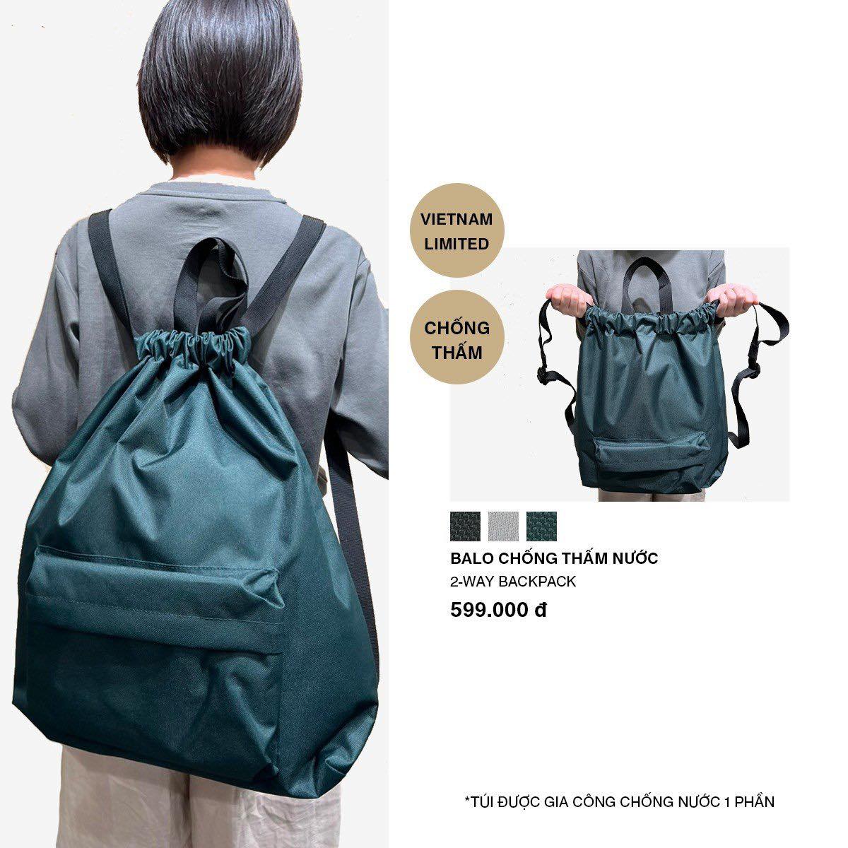 Muji balo chống thấm nước
