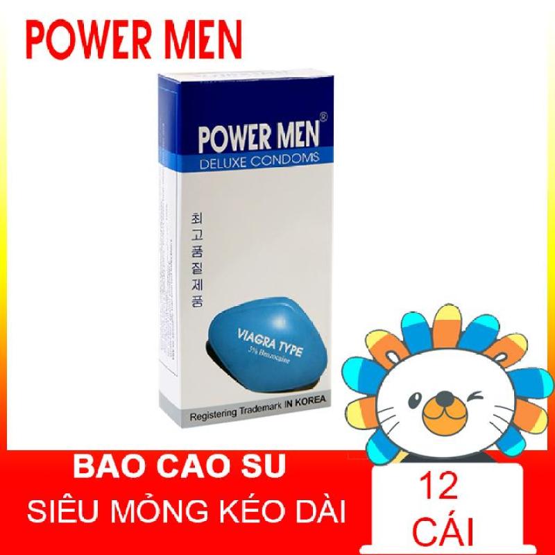 Bao cao su Powermen Viagra Hộp 12 chiếc BCS nhập khẩu