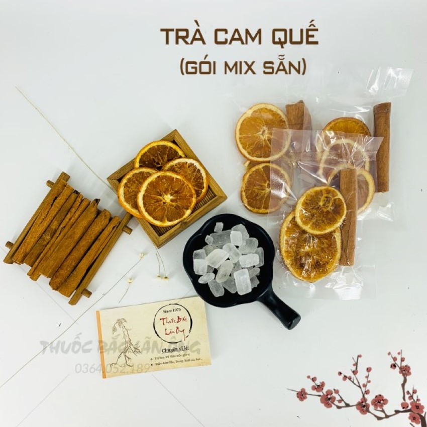 Set 20 Gói Trà Cam Quế Sấy Lạnh (Có Hút Chân Không)