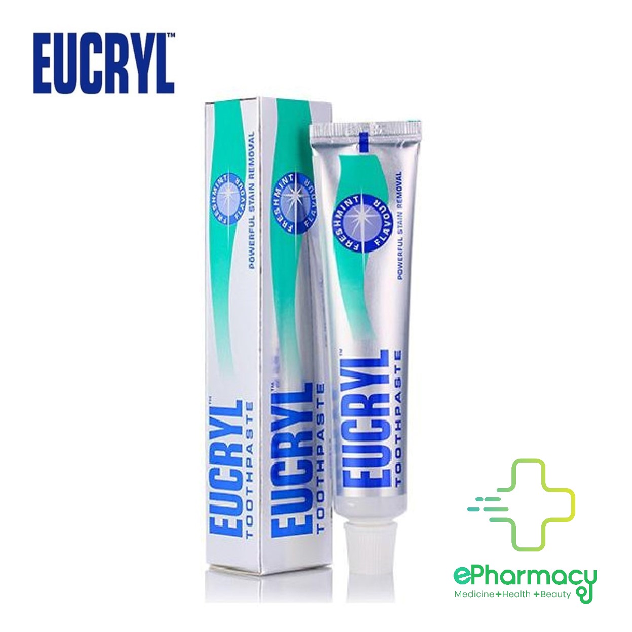 Kem Đánh Răng EUCRYL Làm Trắng Răng Hương Bạc Hà - EUCRYL Tooth Paste Freshmint 62g