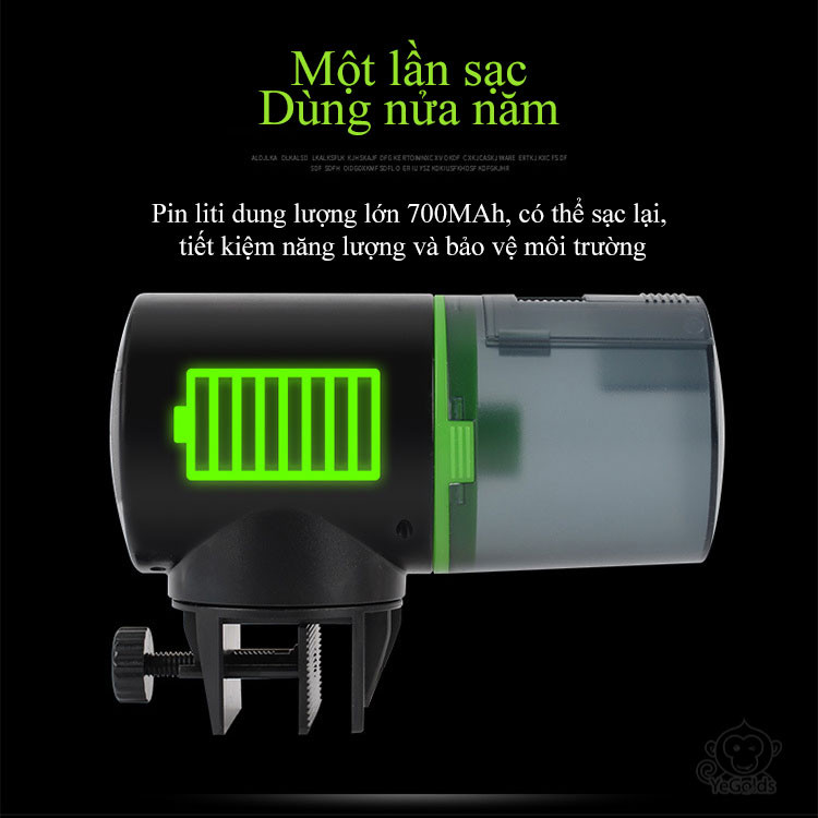 Hanrui - Máy Cung Cấp Thức Ăn Cho Cá Tự Động LCD