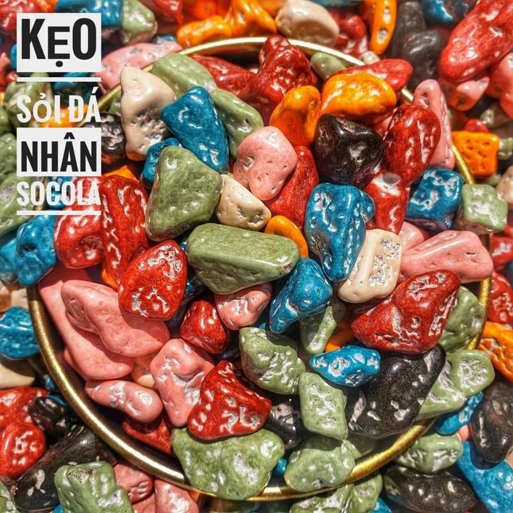 Kẹo socola (sỏi đá- có video) {Khối lượng tịnh, không tính bao bì}