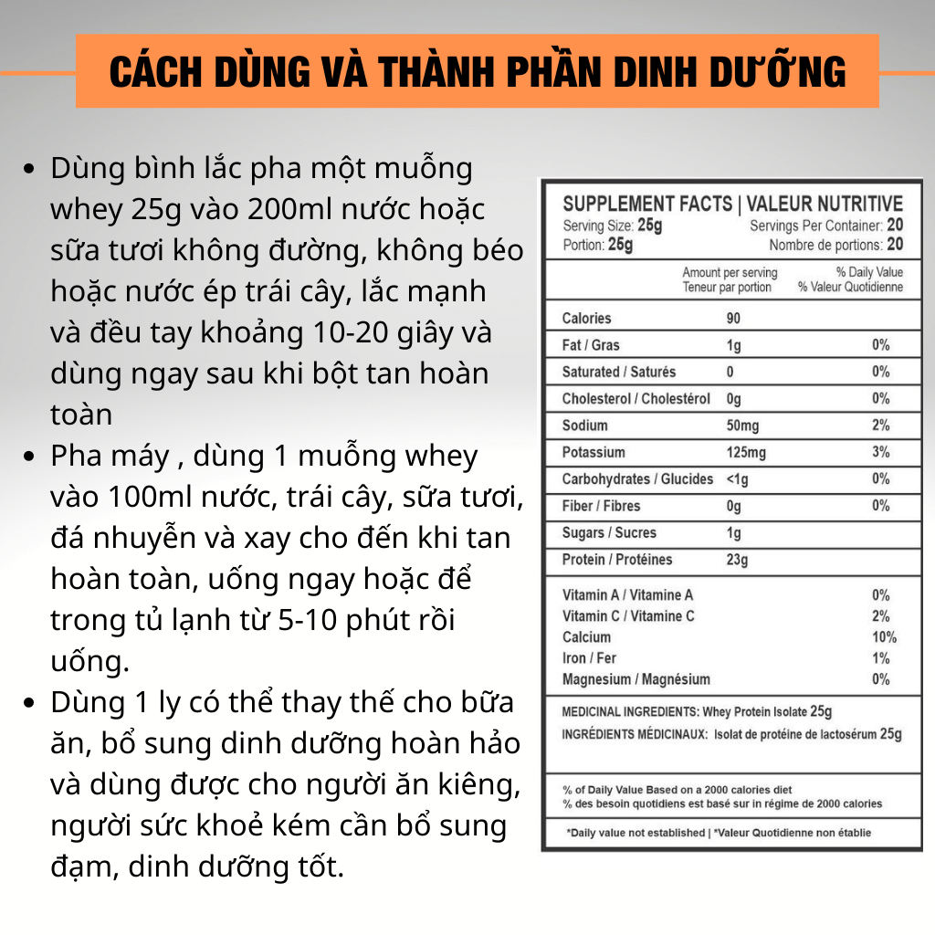 COMBO 3 Túi Whey Protein Isolate Mx Plus Tăng Cơ Giảm Mỡ [Tặng Bình + Găng Tay] - 70 ser