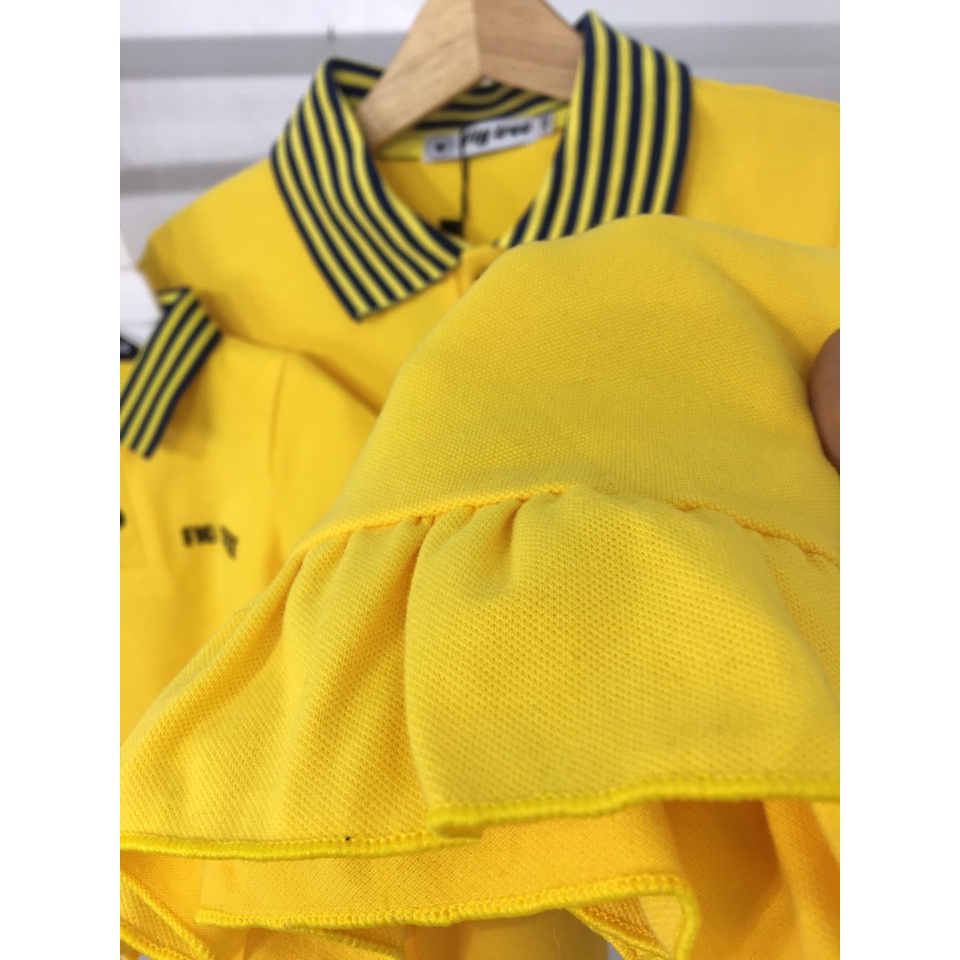 Combo đồ gia đình polo FIG TREE màu VÀNG ( hàng thiết kế đủ size + hình cận cảnh)