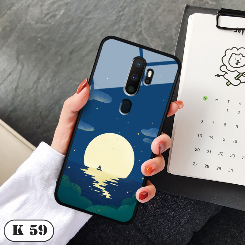 Ốp lưng kính 3D điện thoại OPPO A9 2020