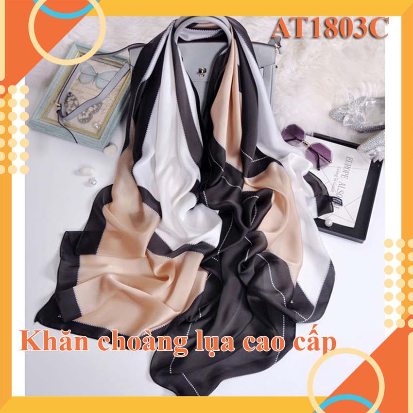 [HCM]Khăn quàng cổ-Khăn lụa cao cấp nữ-Khăn giá rẻ lụa chất mềm mịn