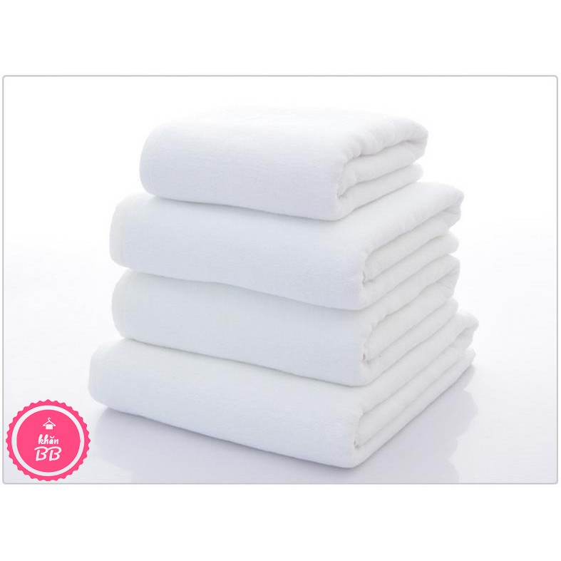 Khăn tắm khách sạn 70x140cm (trơn, không logo, chữ) - Phong Phú