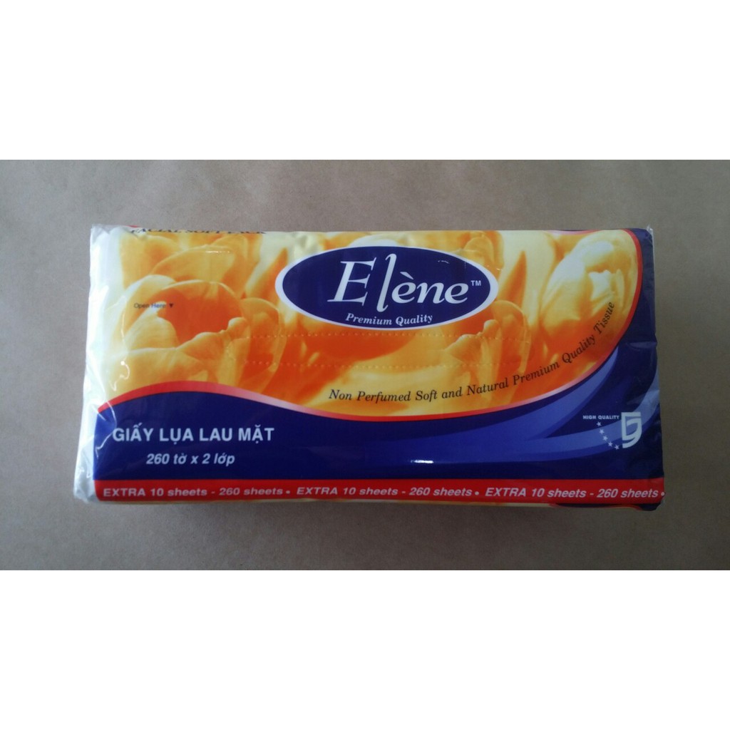 Combo 10 gói Khăn giấy lụa Elène 260 tờ (2lớp)