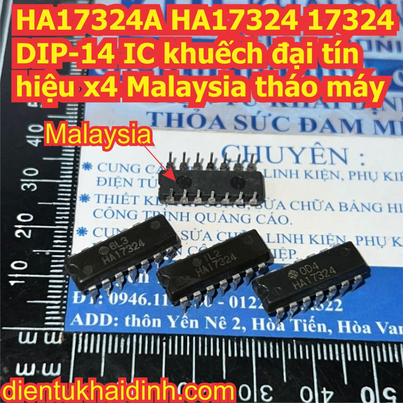 2 con ha17324a ha17324 17324 dip-14 áp max 32v ic khuếch đại tín hiệu x4 kde6559