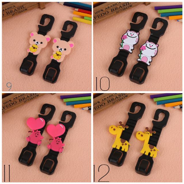 Hook back Seat Auto car cute cartoon shape convenience