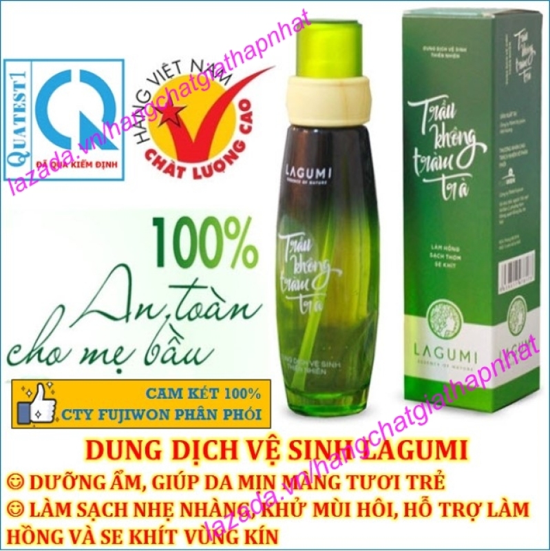 Dung dịch vệ sinh phụ nữ  trầu không tràm trà Lagumi 100ml - 100% thiên nhiên (An toàn cho Mẹ Bầu) (Việt Nam) cao cấp