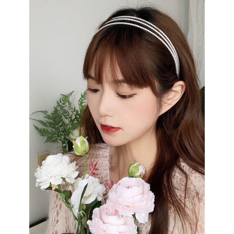 Bờm tóc hạt siêu nhỏ 3line cực xinh
