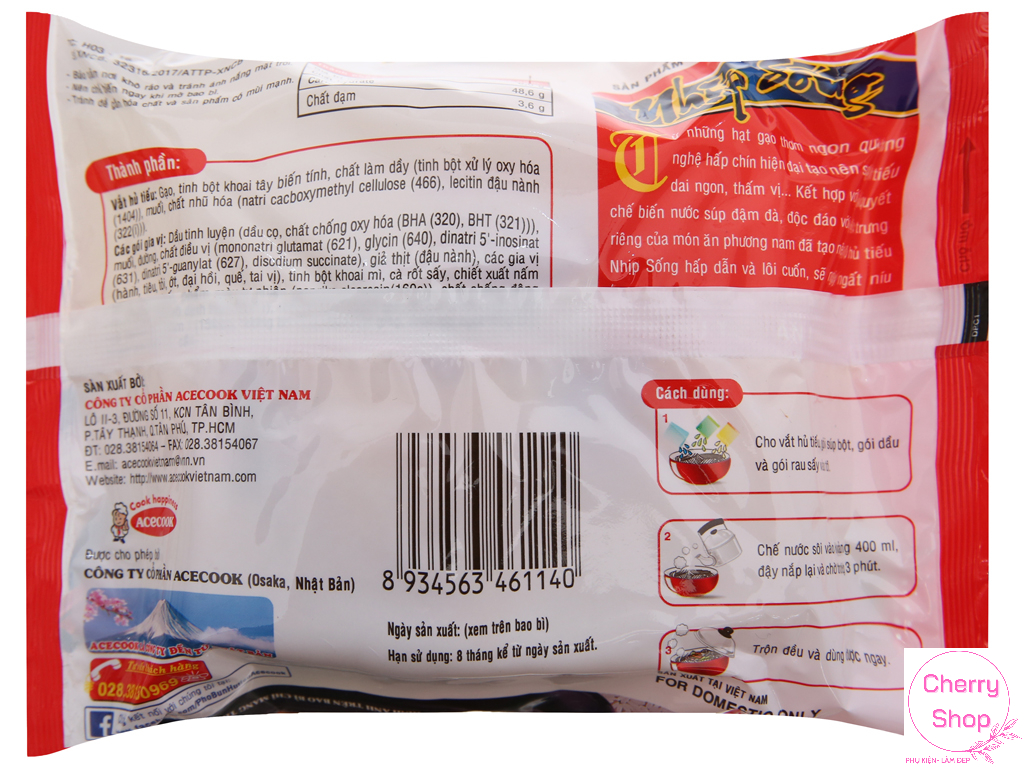 [Giao Tại TPHCM] Combo 5 Gói Hủ Tíu Bò Kho 70g