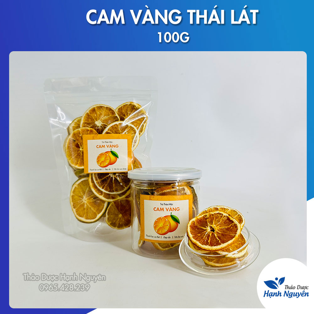Cam vàng thái lát sấy khô dùng làm decor trang trí, trà detox, giải nhiệt - Thảo Dược Hạnh Nguyên