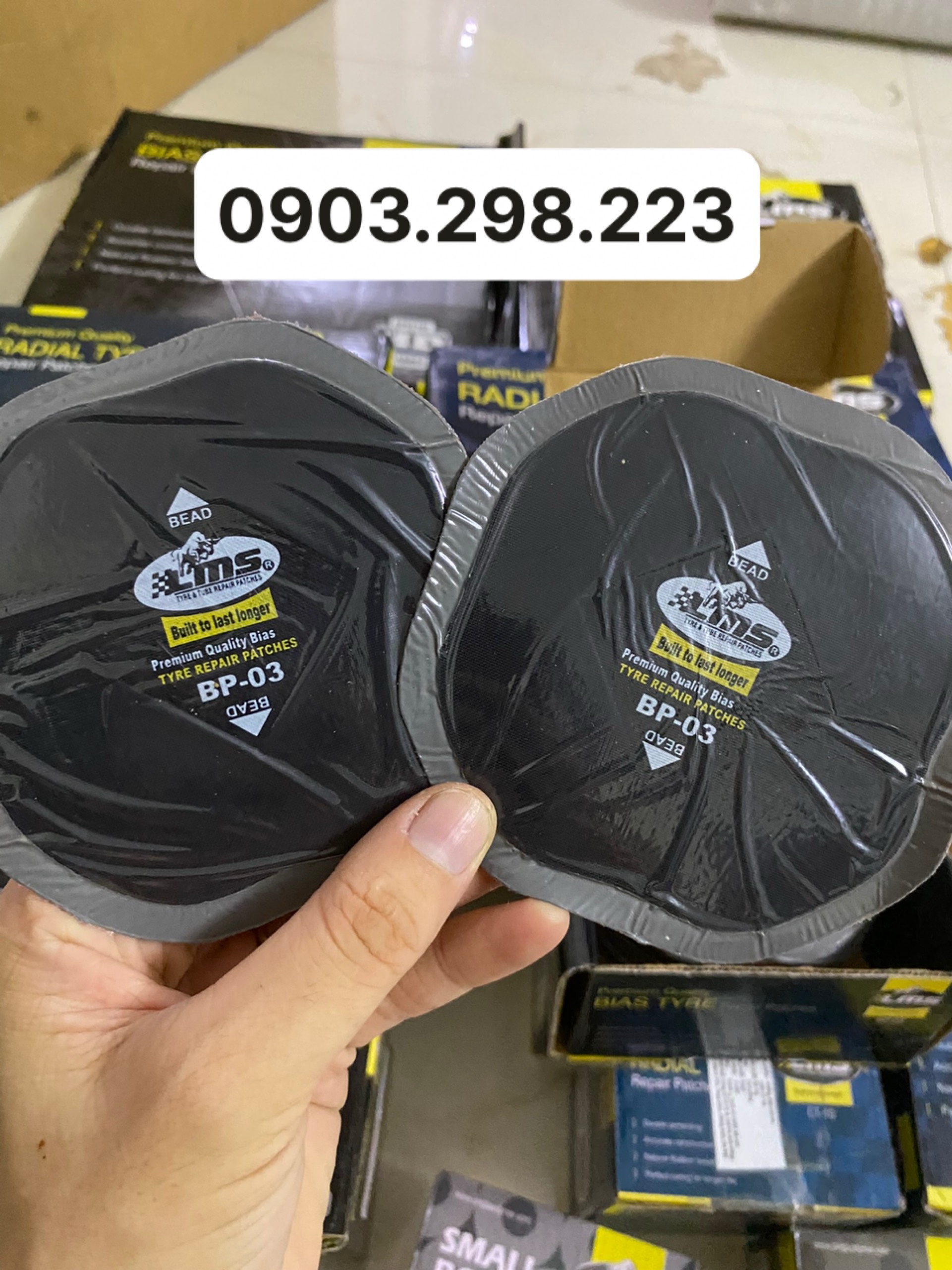Miếng vá lốp ô tô bố chéo bp-3 lms ấn độ
