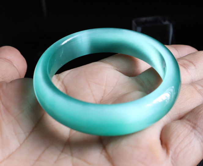 [HCM](SIÊU HOT) Vòng tay đá mắt mèo bản nhỏ thời trang mớibản cao cấpđá sang bóng như hìnhđủ side