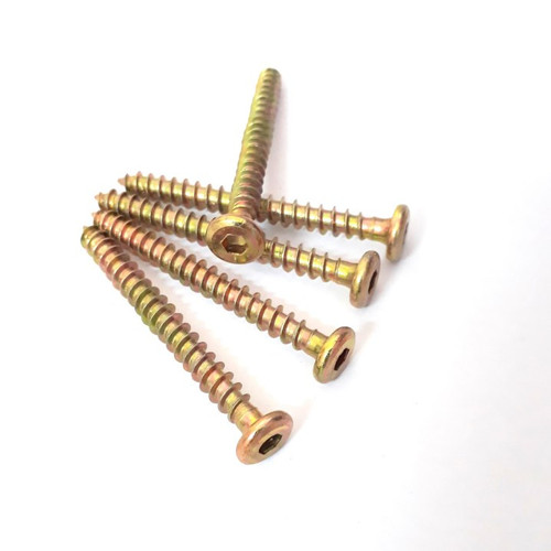 Vít gỗ lục giác chìm 6x40mm túi 100 cái ,  ỐC LỤC GIÁC CHÌM ĐẦU DẸT