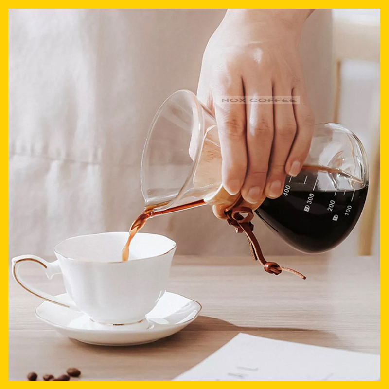Bình pha cà phê Chemex | Có tặng kèm phễu inox