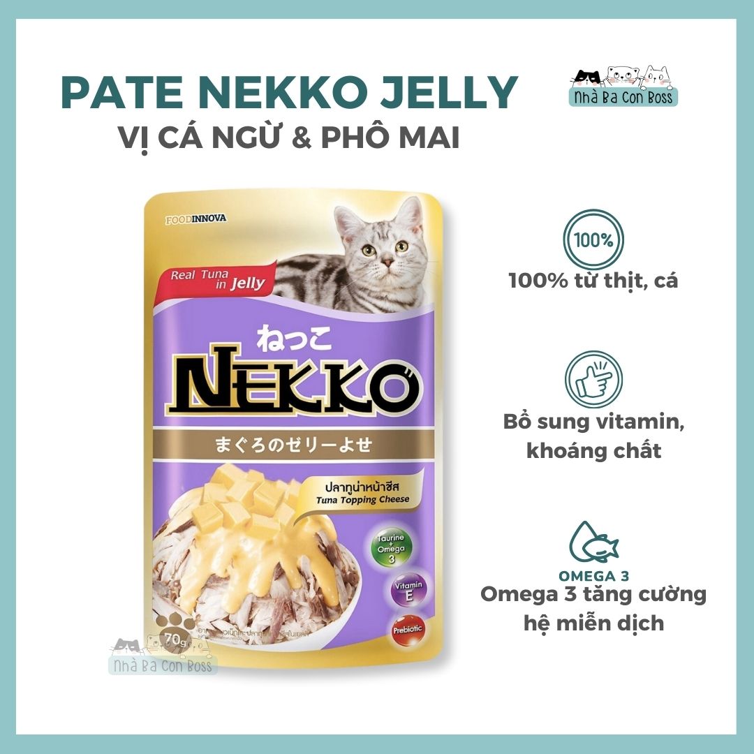 [Gói 70g] Pate Cho Mèo Nekko Jelly