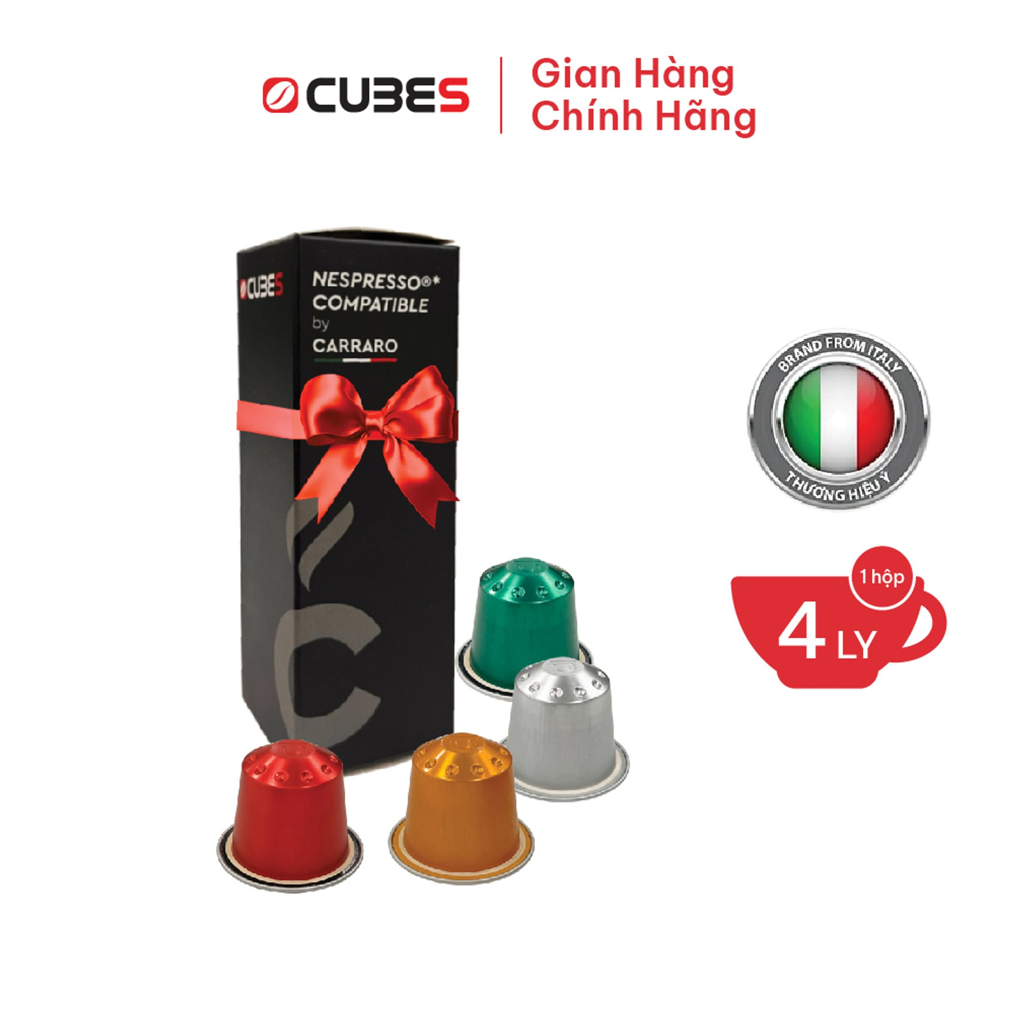 {SAMPLE} Hộp 4 viên nén Carraro Aluminium -