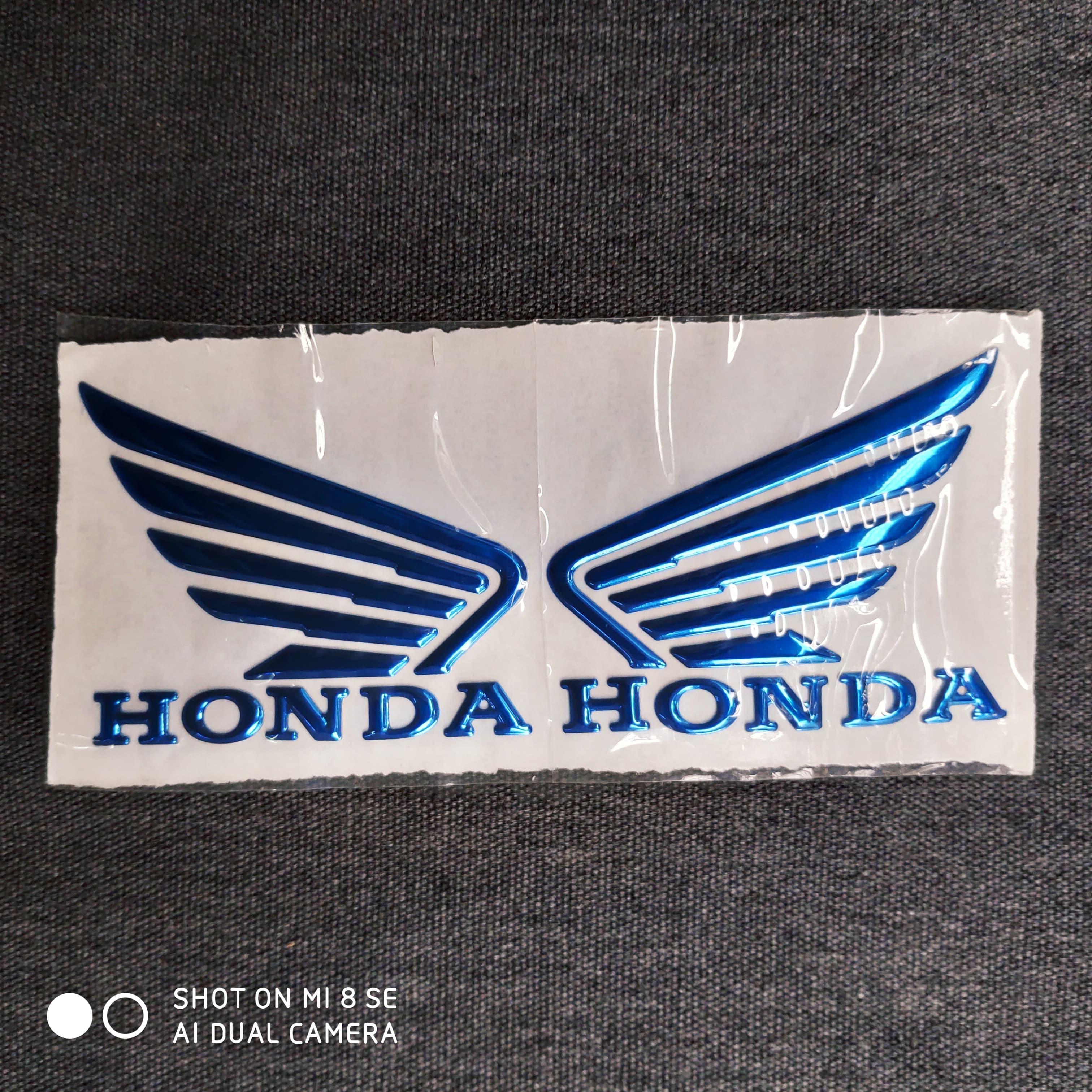 Tem logo Honda CÁNH CHIM TRANG TRÍ XE MÁY SIÊU NÉT (MÀU XANH DƯƠNG)