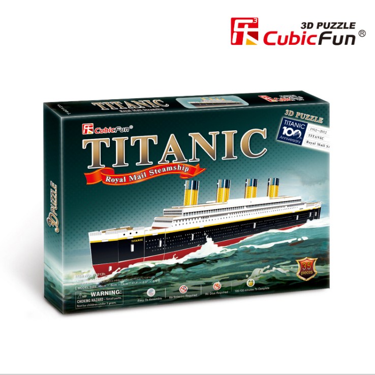 Mô Hình Giấy 3D Tàu Titanic Cubicfun