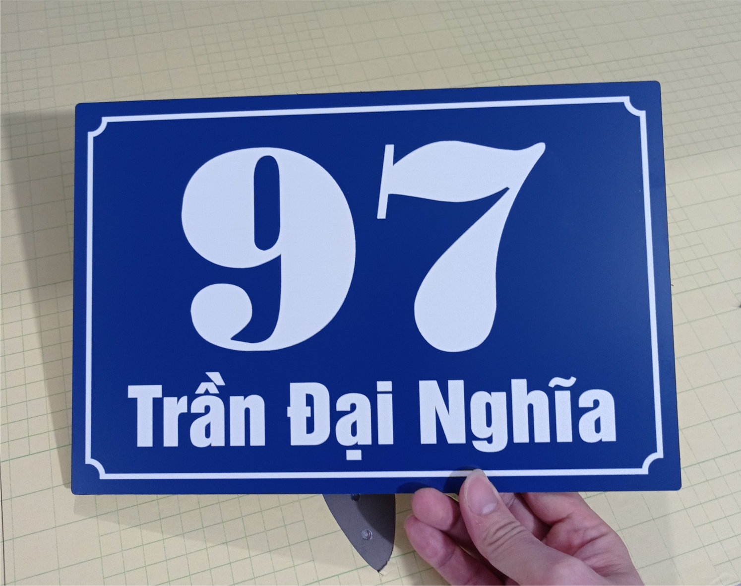 Biển Số Nhà Nhôm ALu Nhiều Kích Thước (Tặng kèm băng dính xốp hoặc vít nở)